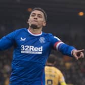 Rangers captain James Tavernier celebrates after scoring in the 3-0 win over Livingston last weekend. (Photo by Craig Foy / SNS Group)