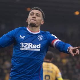 Rangers captain James Tavernier celebrates after scoring in the 3-0 win over Livingston last weekend. (Photo by Craig Foy / SNS Group)