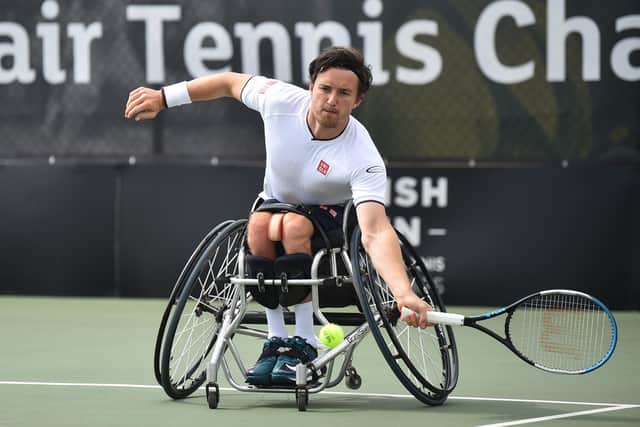 Gordon Reid will defend his wheelchair tennis title at the 2020 Paralympic Games in Tokyo. (Photo by Nathan Stirk/Getty Images for LTA)