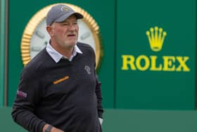 Peter Baker pictured during day one of the Senior Open Championship presented by Rolex at Carnoustie Golf Links. Picture: Kenny Smith/Getty Images.