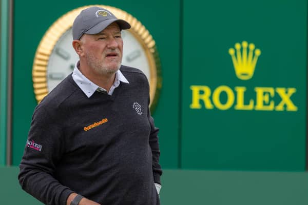Peter Baker pictured during day one of the Senior Open Championship presented by Rolex at Carnoustie Golf Links. Picture: Kenny Smith/Getty Images.