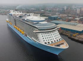 More than 90 cruise liners are booked into the Inverclyde town’s new dedicated pontoon this year – a year-on-year rise of more than 25 per cent. Picture: contributed.