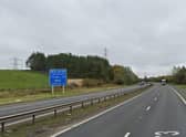 Police were called to reports of a collision on the northbound carriageway, near the Gartcosh junction, on Saturday