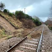 Damage at Huntly. Picture: Network Rail Scotland