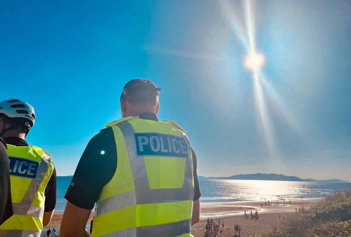 Schoolboy in hospital after violence flares as hundreds head to Ayrshire beach