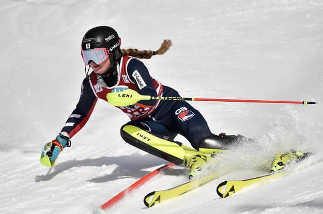 Charlie Guest recorded a career-best 16th place finish in the World Cup slalom at Are, Sweden, last Saturday. Picture: Jonas Ericsson/Agence Zoom/Getty Images