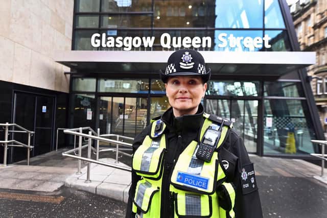 Chief Superintendent Gill Murray, British Transport Police's Scotland commander, said passenger confidence over anti-social behaviour was key. Picture: John Devlin