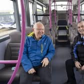 Random Acts of Kindness Day (17.02.22) First Bus would like to tell the story of Driver (William Bell) who saved the life of a passenger (John McCann) on board the number 57 route, by performing emergency CPR after John suffered a cardiac arrest.

Picture by Chris James