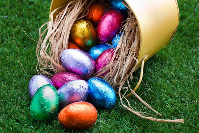 On Easter Sunday it is customary to eat chocolate eggs, it is said that the eggs represent life and rebirth which is why they're an integral part of the celebration.