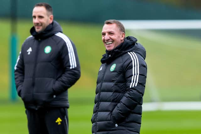 Brendan Rodgers cuts a relaxed figure ahead of the Old Firm derby.