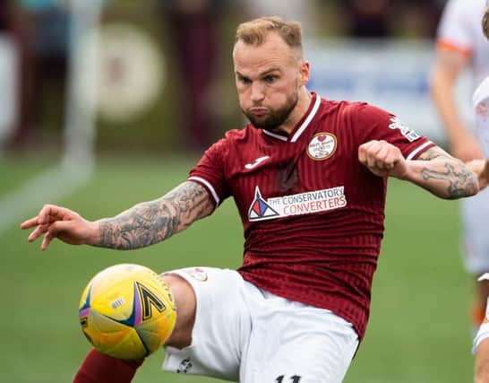 Kelty Hearts' Kallum Higginbotham scored a late equaliser (Photo by Paul Devlin / SNS Group)