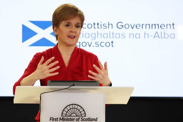 Then First Minister Nicola Sturgeon was a very regular presence on BBC Scotland screens during the Covid pandemic (Picture: Andrew Milligan - WPA Pool/Getty Images)