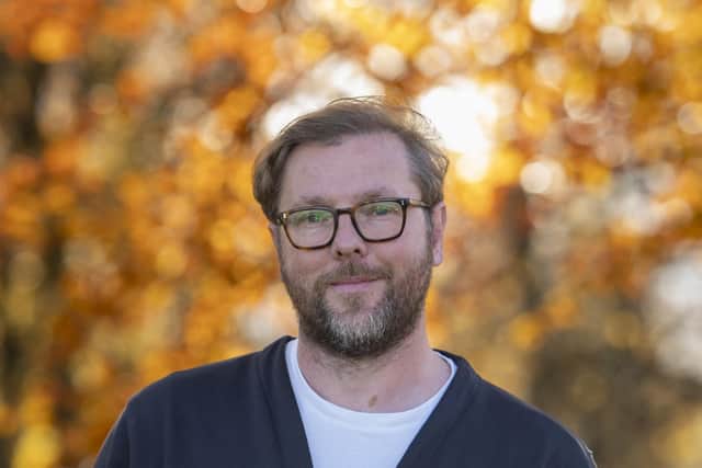 Writer and broadcaster Damian Barr is adapting his award-winning memoir Maggie & Me with playwright James Ley. Picture: Kirsty Anderson