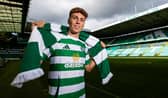 New Celtic signing Arne Engels was unveiled to the media at Celtic Park on Tuesday. (Photo by Craig Williamson / SNS Group)