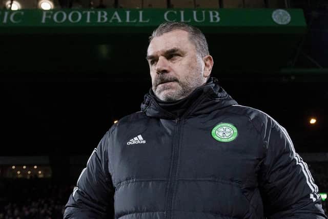Celtic manager Ange Postecoglou stresses that Saturdays Scottish Cup quarter-final away to Hearts will be won on the pitch not and not impacted on by any comments from Tynecastle counterpart Robbie Neilson in the wake of his side's midweek 3-1 loss at Parkhead. (Photo by Craig Foy / SNS Group)