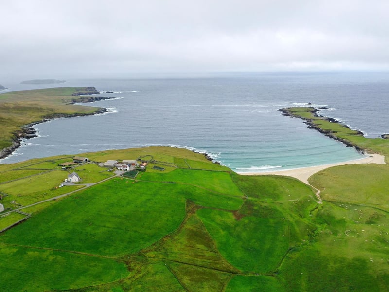 The island of Yell in Shetland, where Brekon beach is situated, having come in at No.3 in the rankings for Conde Nast Traveller magazine's best beaches from around the world. The magazine says of Brekon: “Wedged between two vivid emerald slabs of green pasture, Brekon is somewhat sheltered from the south-westerly winds that roll through these lands. That said, you’ll want to manifest pretty balmy temperatures to brave the often icy waters. It’s a beautiful spot with clear waters and perfectly powdery sands"