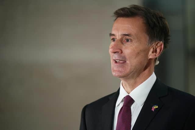 Chancellor Jeremy Hunt