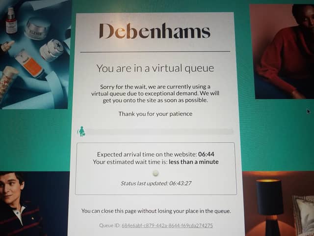 Debenhams will continue to trade through its 124 UK stores and online to clear its stock.