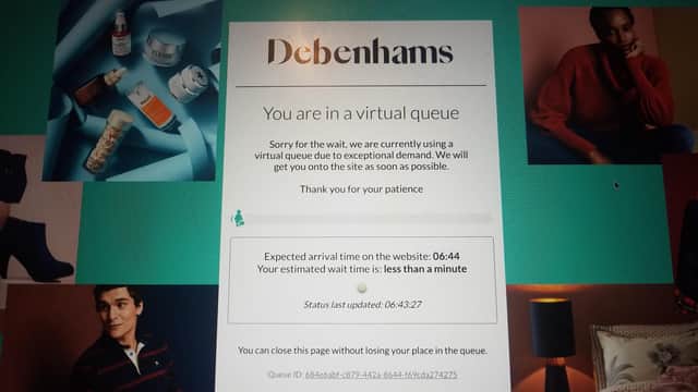 Debenhams will continue to trade through its 124 UK stores and online to clear its stock.