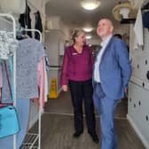 Laura Turnbull, Home Manager at HC-One Scotland’s Highgate Care Home with MP for Coatbridge and Bellshill, Frank McNally