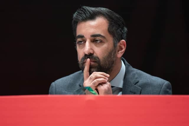 First Minister Humza Yousaf addresses delegates on the first day of the STUC Congress in Dundee