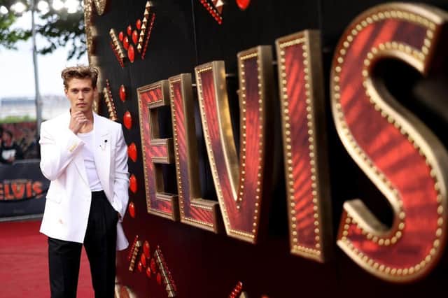 Austin Butler sparkles as Elvis in Baz Luhrmann's music biopic (Photo by Tim P. Whitby/Getty Images for Warner Bros.)