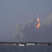 SpaceX's Starship launches from Starbase in Boca Chica, Texas, Thursday, April 20, 2023. (AP Photo/Eric Gay)