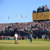 The 18th hole arena at Royal St George's for the 149th Open at Royal St George’s. Picture: Andrew Redington/Getty Images.