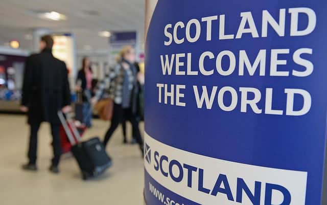 Do many Scots believe this sign's message shouldn't apply to English people? (Picture: Getty)