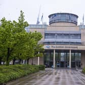 On one day in August it was reported that only 36 staff turned up for work at 9am at Victoria Quay in Leith, one of the Scottish government’s biggest buildings (Picture: Lisa Ferguson)
