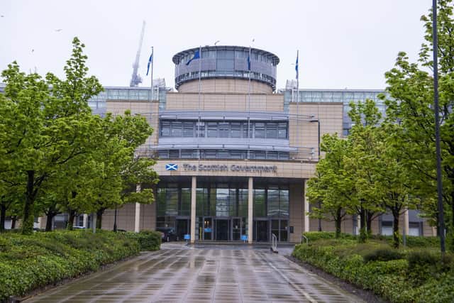 On one day in August it was reported that only 36 staff turned up for work at 9am at Victoria Quay in Leith, one of the Scottish government’s biggest buildings (Picture: Lisa Ferguson)