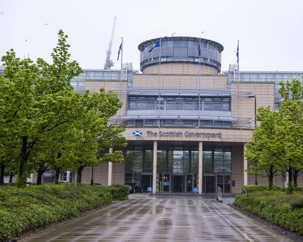 On one day in August it was reported that only 36 staff turned up for work at 9am at Victoria Quay in Leith, one of the Scottish government’s biggest buildings (Picture: Lisa Ferguson)