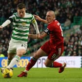 Scott Brown came up against Celtic captain Callum McGregor as an Aberdeen player this season.