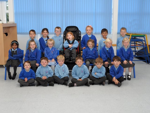 Year R Starters 2021 Moorings Way Infant School Moorings Way Southsea - Team Holmes Class. Picture: Alice Mills