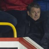 Scotland assistant manager John Carver was at Pittodrie on Sunday to watch high flying Aberdeen v Hearts  (Photo by Ross MacDonald / SNS Group)