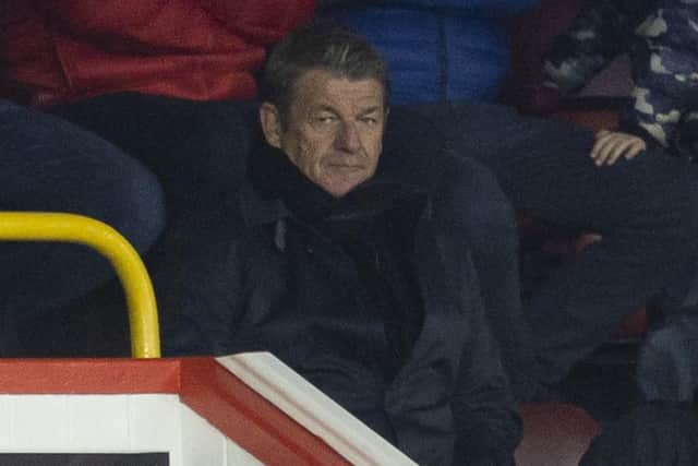 Scotland assistant manager John Carver was at Pittodrie on Sunday to watch high flying Aberdeen v Hearts (Photo by Ross MacDonald / SNS Group)