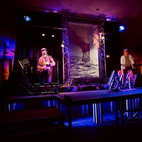 Pibroch is a powerful and thought-provoking multimedia theatre production. (Pic: Graeme Roger)