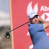 Richie Ramsay hits a tee shot during the Abu Dhabi HSBC Championship Pro-Am at Yas Links. Picture: Ross Kinnaird/Getty Images.