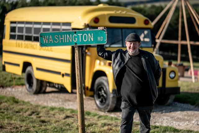 Johnny Vegas is rescuing old buses for his glamping dream