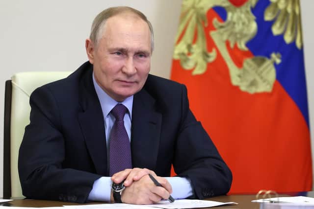 Russian president Vladimir Putin. Picture: Mikhail Metzel, Sputnik, Kremlin Pool Photo via AP