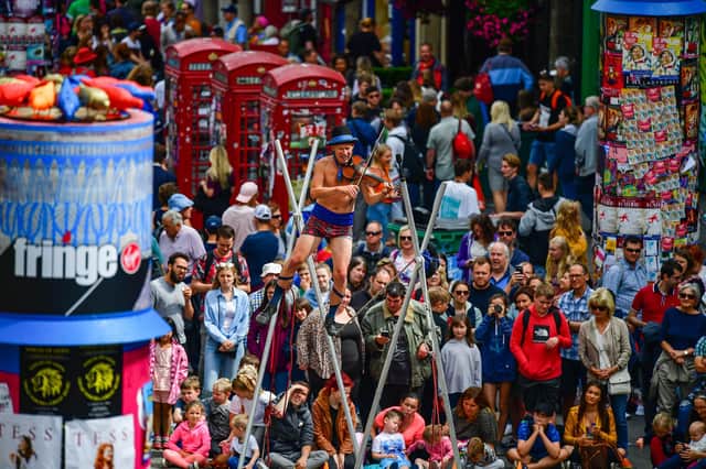 The Fringe attracted a record audience of more than three million in 2019. Picture: Jeff J Mitchell/Getty Images