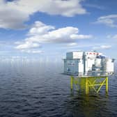 The giant Dogger Bank offshore wind farm facility is being built in three phases.