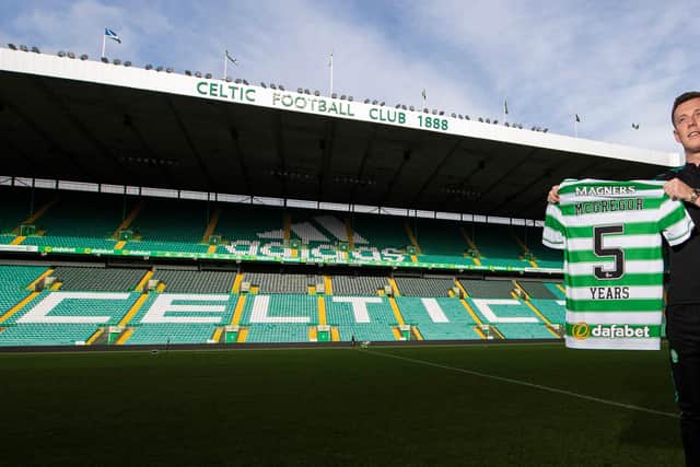 Celtic captain Callum McGregor says he will play for the club as long as he is wanted after agreeing a new five-year deal. (Photo by Ross MacDonald/SNS Group).