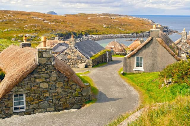 Gearrannan Blackhouse Village, Isle of Lewis, Scotland, UK