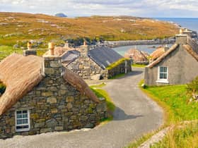 Gearrannan Blackhouse Village, Isle of Lewis, Scotland, UK