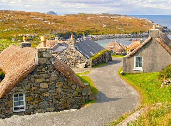Gearrannan Blackhouse Village, Isle of Lewis, Scotland, UK