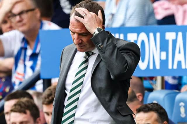 Celtic manager Brendan Rodgers has some hard-thinking to do after the Viaplay Cup exit at Kilmarnock and for the club's prospects he will be hoping that within the month he will have six starts available to him that weren't at Rugby Park. (Photo by Craig Williamson / SNS Group)