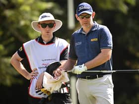 NAIROBI, KENYA - MARCH 09:  Stephen Gallacher of Scotland plays the 10th hole during the first round of the Magical Kenya Open Presented by Absa at Muthaiga Golf Club on March 09, 2023 in Kenya. (Photo by Stuart Franklin/Getty Images)