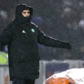 Celtic manager Ange Postecoglou looks on as his team drop two points in their Premiership fixture against St Mirren in Paisley on Wednesday. (Photo by Craig Williamson / SNS Group)