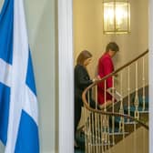 Nicola Sturgeon leaves a press conference at Bute House after announcing she will stand down as First Minister (Picture: Jane Barlow/pool/Getty Images)